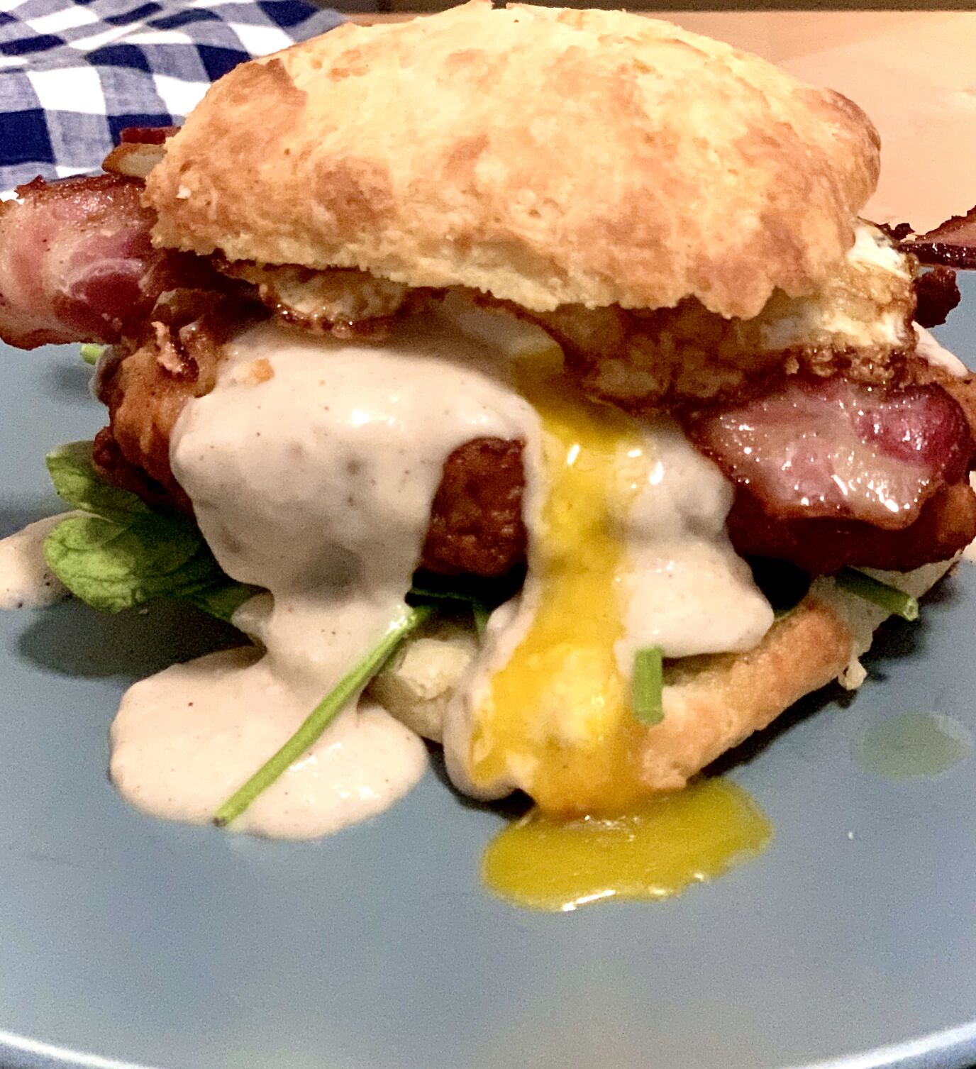 Clara B's Kitchen Table chicken biscuit